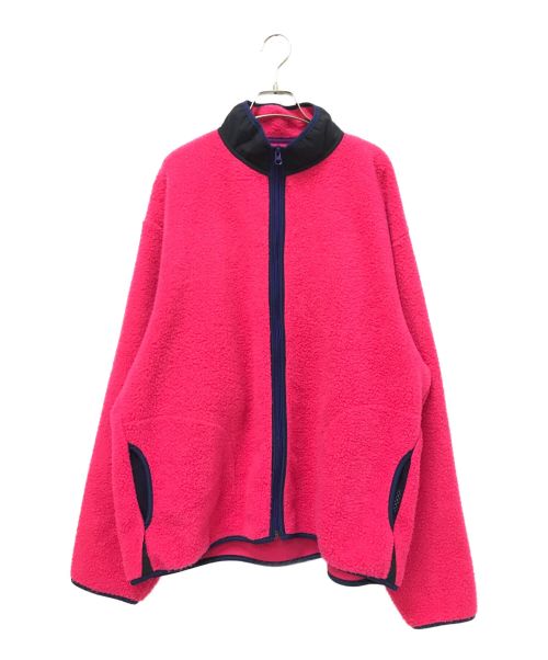 CAL O LINE（キャルオーライン）CAL O LINE (キャルオーライン) CLASSIC CARDIGAN パープル サイズ:Lの古着・服飾アイテム