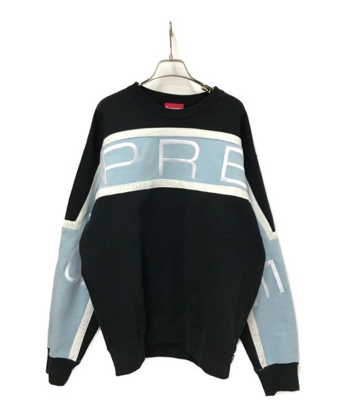 SUPREME（シュプリーム）SUPREME (シュプリーム) Paneled Crewneck ブラック サイズ:Mの古着・服飾アイテム