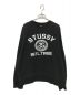 stussy（ステューシー）の古着「ロゴクルーネックスウェット」｜ブラック