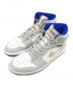 NIKEナイキ）の古着「AIR JORDAN 1 HI ZOOM AIR」｜ホワイト×グレー