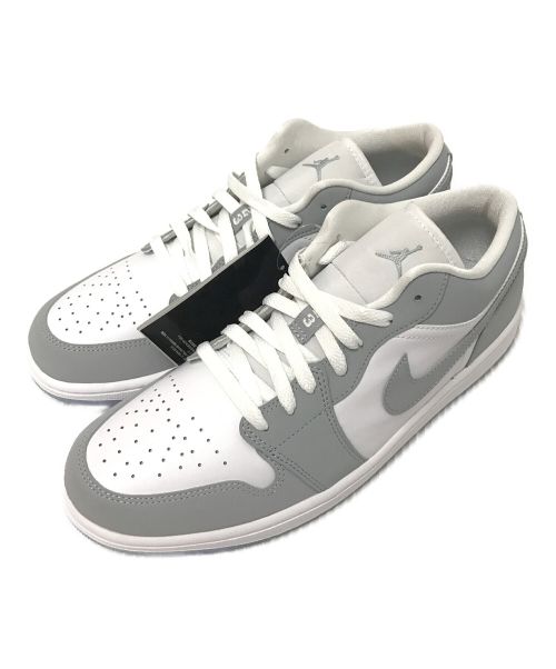 NIKE（ナイキ）NIKE (ナイキ) WMNS Air Jordan 1 Low ホワイト×グレー サイズ:29.0cm 未使用品の古着・服飾アイテム