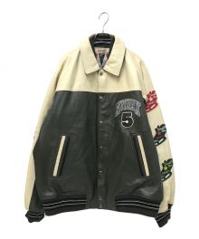 AVIREX（アヴィレックス）の古着「STADIUM JACKET WILD BEARS」｜オリーブ