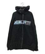 AVIREX×X-LARGEアヴィレックス×エクストララージ）の古着「FULL ZIP HOODED SWEAT」｜ブラック