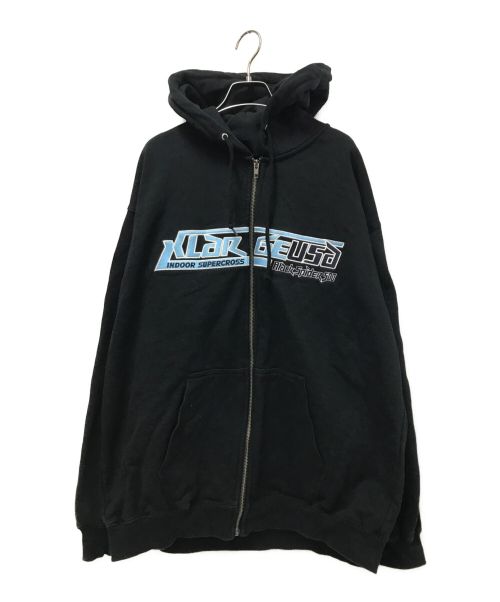 AVIREX（アヴィレックス）AVIREX (アヴィレックス) X-LARGE (エクストララージ) FULL ZIP HOODED SWEAT ブラック サイズ:XLの古着・服飾アイテム