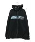 AVIREX（アヴィレックス）の古着「FULL ZIP HOODED SWEAT」｜ブラック