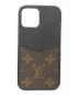 LOUIS VUITTON（ルイ ヴィトン）の古着「iPHONE12/12Proケース」｜ブラック×ブラウン