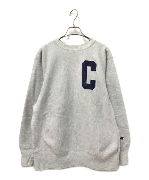 Champion REVERSE WEAVE（チャンピオン リバース ウィーブ）Champion REVERSE WEAVE (チャンピオンリバースウィーブ) 90's 両面プリントスウェット グレー サイズ:Lの古着・服飾アイテム