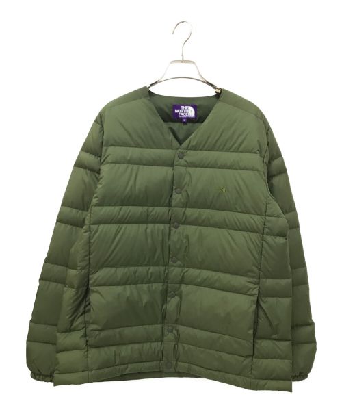 THE NORTHFACE PURPLELABEL（ザ・ノースフェイス パープルレーベル）THE NORTHFACE PURPLELABEL (ザ・ノースフェイス パープルレーベル) Down Cardigan オリーブ サイズ:Sの古着・服飾アイテム