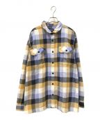 Patagoniaパタゴニア）の古着「L/S Organic Cotton MW Fjord Flannel Shirt」｜イエロー