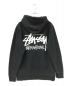 stussy (ステューシー) ロゴプリントプルオーバーパーカー ブラック サイズ:S：6800円