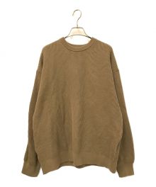 J.S HOMESTEAD（ジャーナルスタンダード ホームステッド）の古着「TWSIT RIB COTTON CREW KNIT」｜ブラウン