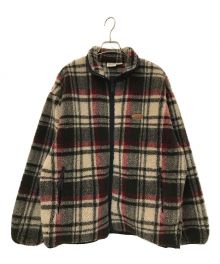 WOOLRICH（ウールリッチ）の古着「チェックボアジャケット」｜ブラウン