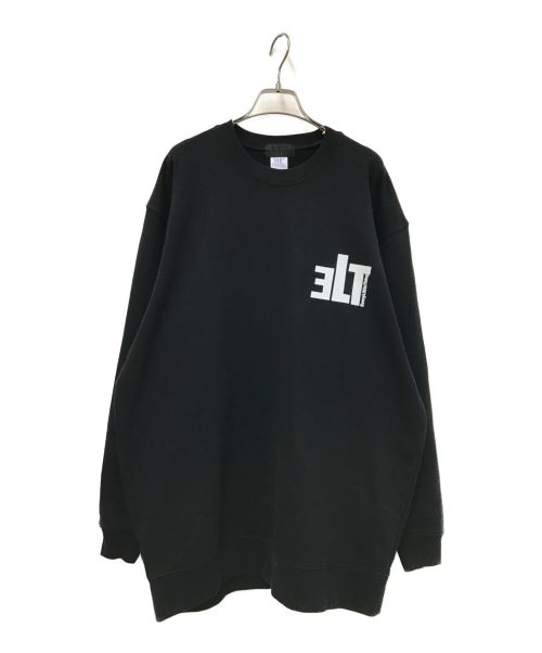 ELT design（イーエルティデザイン）ELT design (イーエルティデザイン) ELT logo sweat crew ブラック サイズ:XXLの古着・服飾アイテム