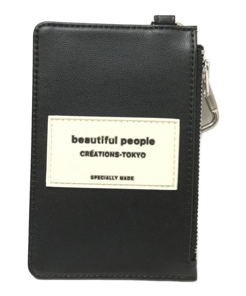 beautiful people（ビューティフルピープル）beautiful people (ビューティフルピープル) 別注コイン＆カードホルダー ブラックの古着・服飾アイテム