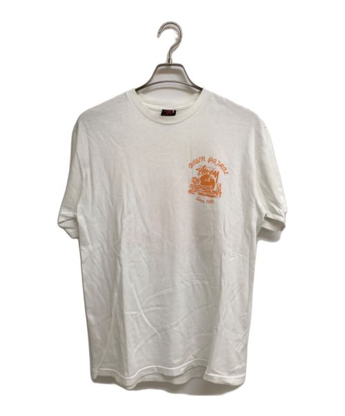 stussy（ステューシー）stussy (ステューシー) ハワイアンプリントTシャツ ホワイト サイズ:Mの古着・服飾アイテム