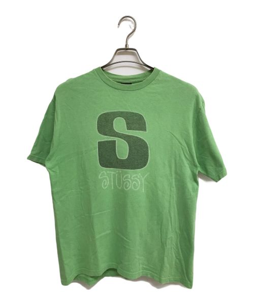 stussy（ステューシー）stussy (ステューシー) SロゴプリントTシャツ グリーン サイズ:Mの古着・服飾アイテム