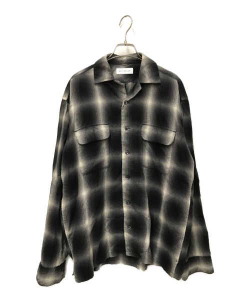 ROTT WEILER（ロットワイラー）ROTT WEILER (ロットワイラー) Long sleeve open collar check shirt ブラック サイズ:Mの古着・服飾アイテム