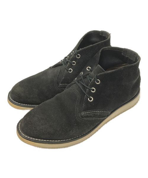 RED WING（レッドウィング）RED WING (レッドウィング) SUEDE BLACK WORK CHUKKA ブラック サイズ:26.5cmの古着・服飾アイテム