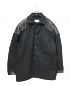 Maison Margielaメゾンマルジェラ）の古着「Leather Wool Jacket」｜ブラック