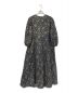 ne quittez pas (ヌキテパ) GOLD FLOWER PRINT PANEL DRESS ネイビー×ゴールド サイズ:S：7800円