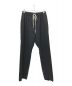 RICK OWENS（リック オウエンス）の古着「DRAWSTRING SLIM LONG WOOL PANTS」｜ブラック