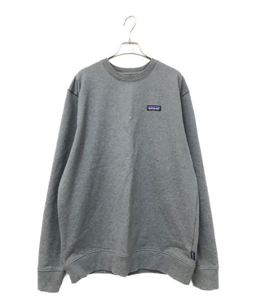 Patagonia（パタゴニア）Patagonia (パタゴニア) P-6 Label Uprisal Crew Sweatshirt グレー サイズ:Lの古着・服飾アイテム