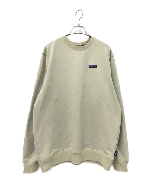 Patagonia（パタゴニア）Patagonia (パタゴニア) P-6 Label Uprisal Crew Sweatshirt ベージュ サイズ:Lの古着・服飾アイテム