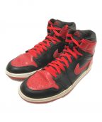 NIKEナイキ）の古着「AIR JORDAN 1 RETRO BRED 2001」｜ブラック×レッド