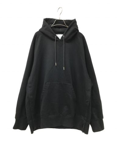 【中古・古着通販】sacai (サカイ) S Sweat Jersey Hoodie ブラック ...