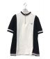 FRED PERRY（フレッドペリー）の古着「ハーフジップポロシャツ」｜ブラック×ホワイト