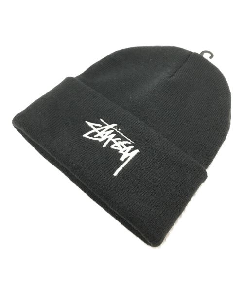 NIKE（ナイキ）NIKE (ナイキ) stussy (ステューシー) Cuffed Beanie ブラック サイズ:ONE 未使用品の古着・服飾アイテム