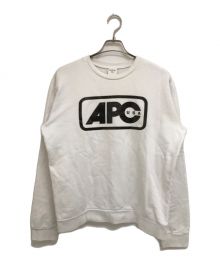 A.P.C.（アーペーセー）の古着「プリントロゴスウェット」｜ホワイト