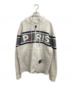 NIKE×Paris Saint-Germainナイキ×パリ・サン ジェルマン）の古着「AS M J PSG FLEECE FZ BIRCH HEATHER」｜グレー