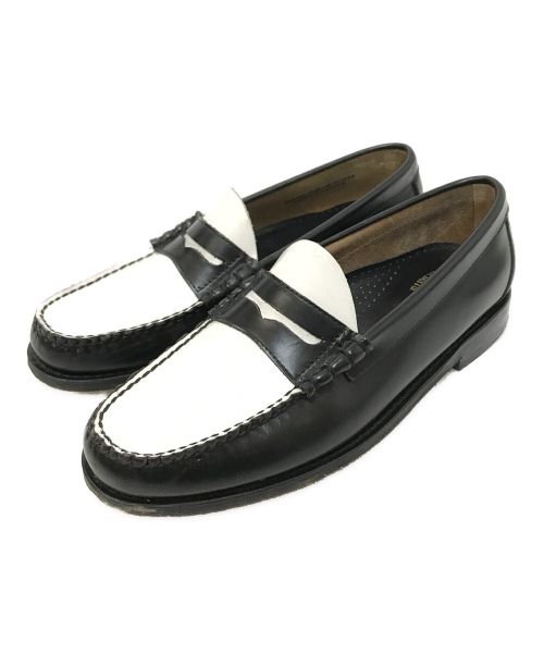 G.H.BASS（ジーエイチバス）G.H.BASS (ジーエイチバス) WEEJUNS PENNY LOAFER ホワイト×ブラック サイズ:42 1/2の古着・服飾アイテム