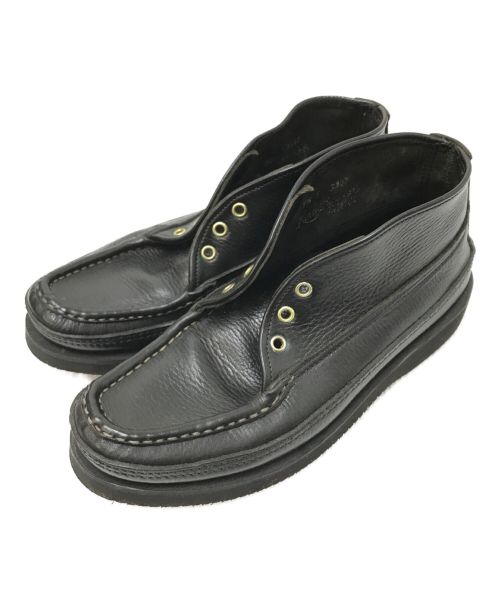 RUSSELL MOCCASIN（ラッセルモカシン）RUSSELL MOCCASIN (ラッセルモカシン) レザーブーツ ブラック サイズ:7 1/2の古着・服飾アイテム