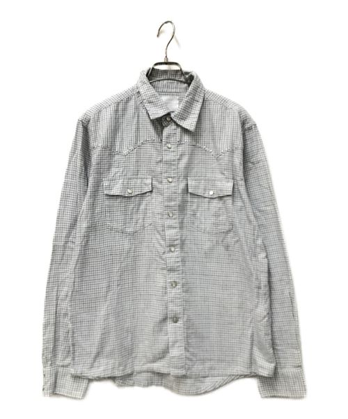 Levi's Fenom（リーバイス・フェノム）Levi's Fenom (リーバイス・フェノム) FRAGMENT DESIGN (フラグメント デザイン) ウエスタンチェックシャツ ホワイト サイズ:Mの古着・服飾アイテム