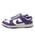 NIKE (ナイキ) Dunk Low Retro ホワイト×パープル サイズ:27.0㎝：6000円