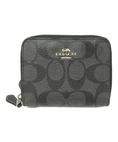 COACH（コーチ）COACH (コーチ) ダブルラウンドジップウォレット ブラック サイズ:下記参照の古着・服飾アイテム