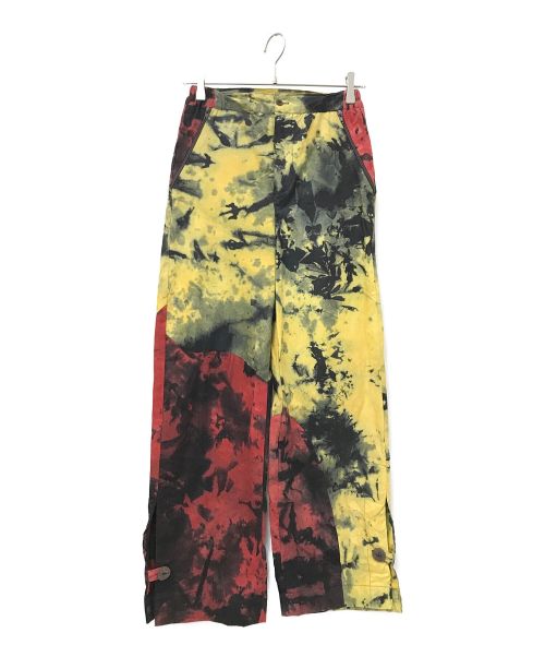 BLOKE（ブローク）BLOKE (ブローク) YELLOW HAND DYED TROUSERS イエロー×レッド サイズ:XS 未使用品の古着・服飾アイテム