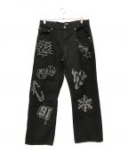 X-LARGEエックスラージ）の古着「GRAFFITI DENIM PANTS」｜ブラック