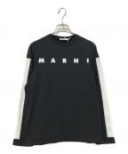 MARNIマルニ）の古着「ロゴカットソー」｜ブラック