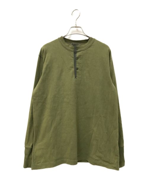 NIGEL CABOURN（ナイジェルケーボン）NIGEL CABOURN (ナイジェルケーボン) ヘンリーネックカットソー オリーブ サイズ:46の古着・服飾アイテム