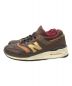 NEW BALANCE (ニューバランス) ローカットスニーカー ブラウン サイズ:29.0cm：12000円