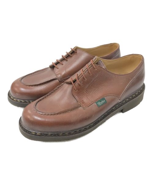 PARABOOT（パラブーツ）PARABOOT (パラブーツ) CHAMBORD Uチップレザーシューズ ブラウン サイズ:9の古着・服飾アイテム