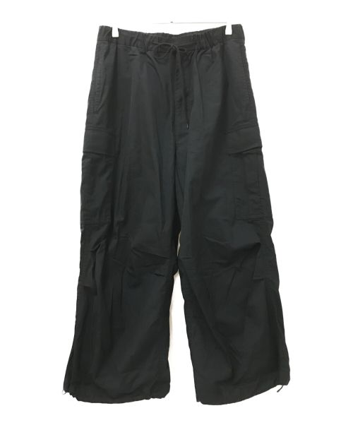 NNBF（エヌエヌビーエフ）NNBF (エヌエヌビーエフ) WIDE CARGO PANTS ブラック サイズ:Lの古着・服飾アイテム