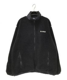 X-LARGE（エクストララージ）の古着「BOA ZIPUP JACKET」｜ブラック