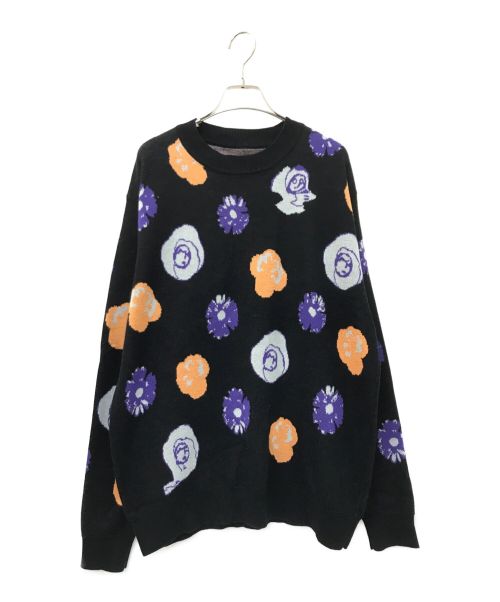 FUCKING AWESOME（ファッキンオーサム）FUCKING AWESOME (ファッキンオーサム) BOTANICAL KNITTED SWEATER ブラック サイズ:Mの古着・服飾アイテム