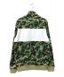 adidas (アディダス) A BATHING APE (アベイシングエイプ) トラックジャケット グリーン×ベージュ サイズ:L：21000円