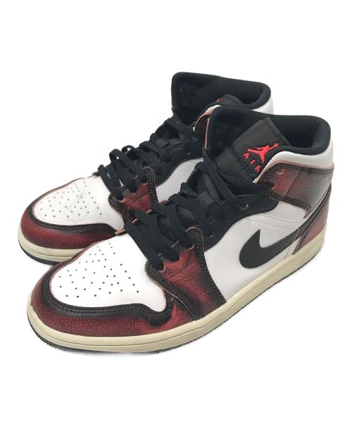 NIKE（ナイキ）NIKE (ナイキ) AIR JORDAN 1 MID SE レッド×ブラック サイズ:27.5cmの古着・服飾アイテム