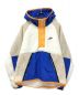 NIKE（ナイキ）の古着「HALF ZIP HOODIE WINTER」｜アイボリー×ブルー